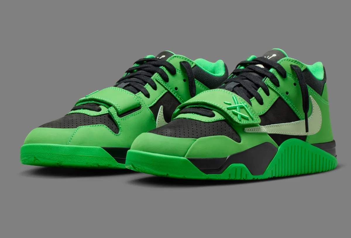 Travis Scott x Jordan Jumpman Jack "Green Spark" — La Flame Goes Basketball
